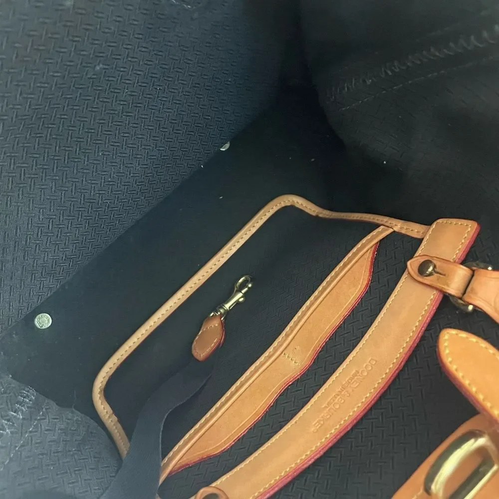 Dooney & Bourke Cabriolet Canvas and Leather Bucket Bag Vintage